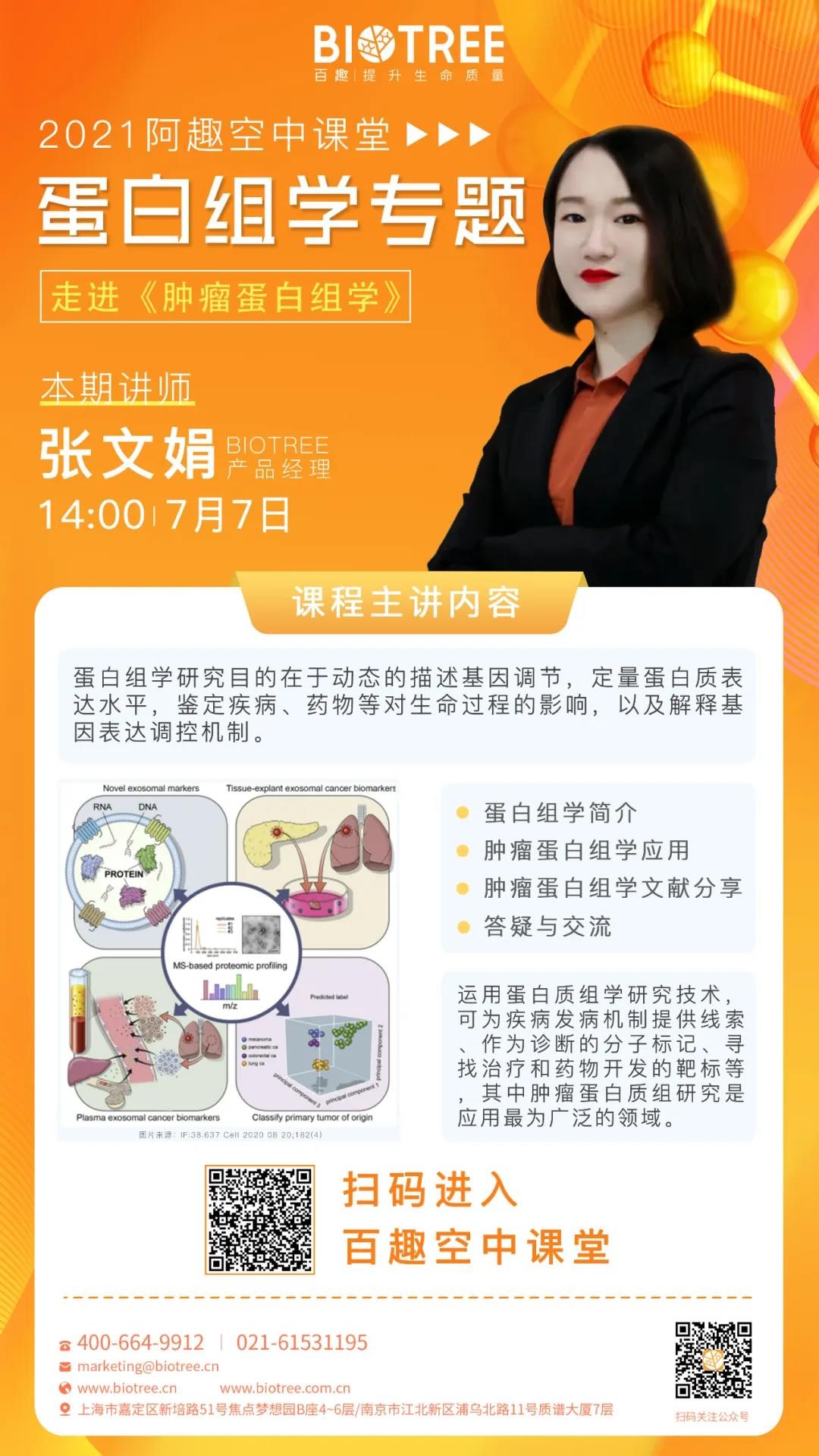 阿趣空中课堂丨走进《肿瘤蛋白组学》百趣直播间 带您全方面解析蛋白组学(图1)