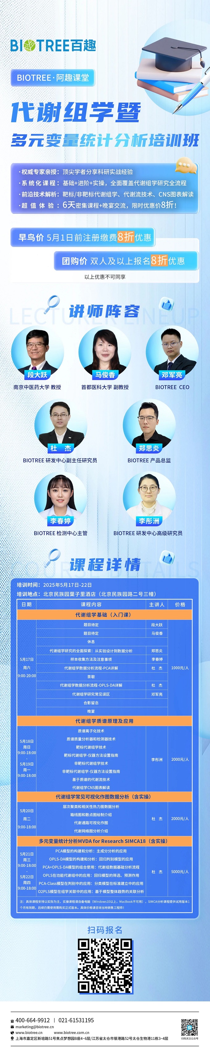 火热报名！！阿趣课堂第40期代谢组学暨多元变量统计分析培训班(图2)