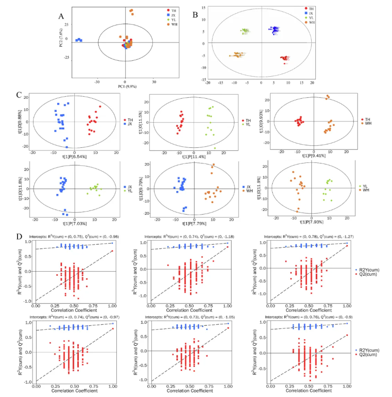 Food Chemistry:X(IF=8.2)|中国热带农业科学院徐兵强团队:电子舌+非靶标代谢组学深度解析黄皮品种代谢差异,揭示黄皮风味密码!(图5) Food Chemistry:X(IF=8.2)|中国热带农业科学院徐兵强团队:电子舌+非靶标代谢组学深度解析黄皮品种代谢差异,揭示黄皮风味密码!(图5)
